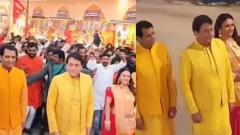 Ramayan stars Arun Govil, Sunil Lahiri, Dipika Chikhlia visit Ayodhya in front of Smash Mandir initiation